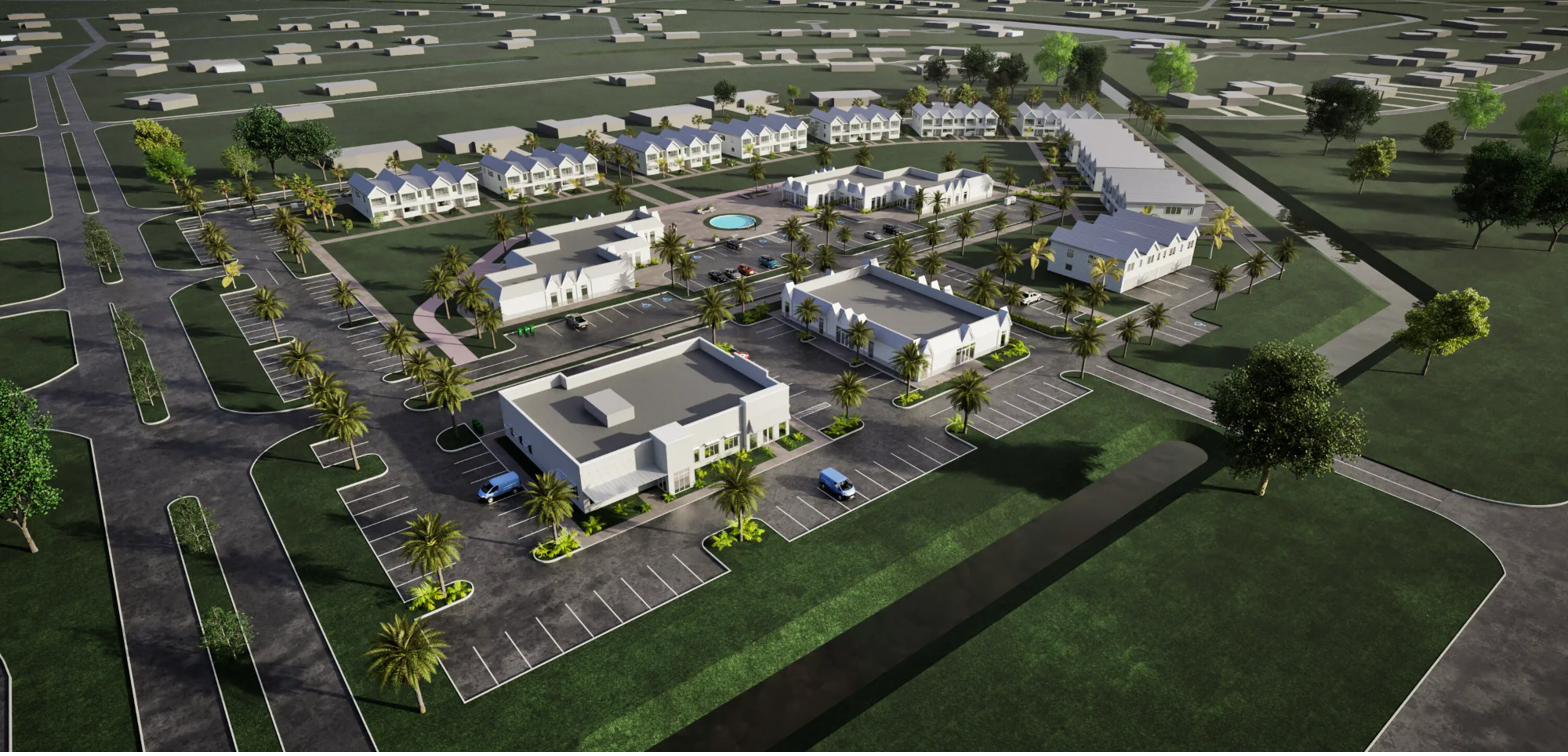 The Grove at Valencia Aerial Rendering